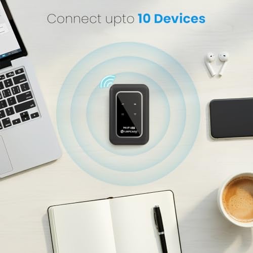 LAPCARE 4G LTE Wireless Dongle with 3000mAh Battery | SIM Slot | Up to 150 Mbps Speed | Connect Up to 10 Devices | Type-C Charging Port - Image 4
