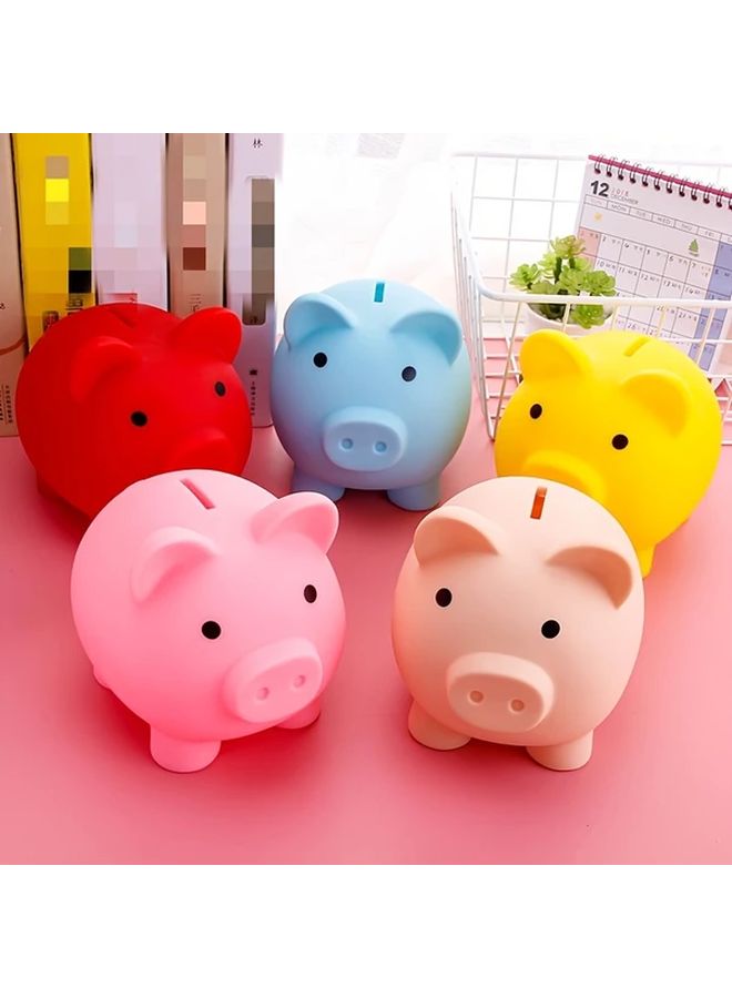 Red Creative Penny Bank Big Eyes Coin Savings Box 3.14x3.93in Home Decor Gift - Image 2