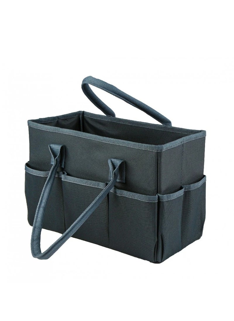 BASURRAH - 1pc Multicolor Canvas Bag Basket for Travel Tea Coffee Thermos and Dallahs Basket - Random Pick - Image 1