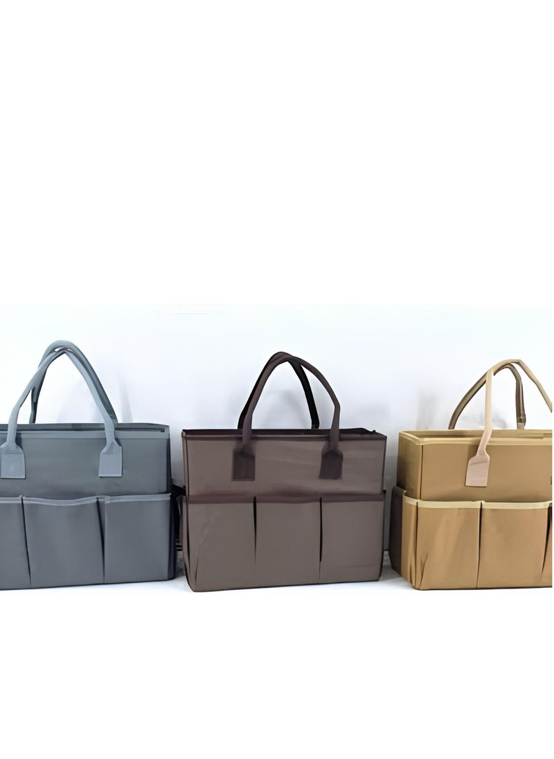 BASURRAH - 1pc Multicolor Canvas Bag Basket for Travel Tea Coffee Thermos and Dallahs Basket - Random Pick - Image 1