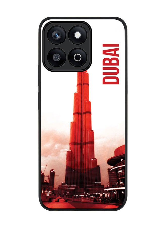 Stylizedd For Honor X7c 4G Case,Slim fit Camera Protection, Shockproof Thin Phone cover  - Dubai - The Burj  - Image 1
