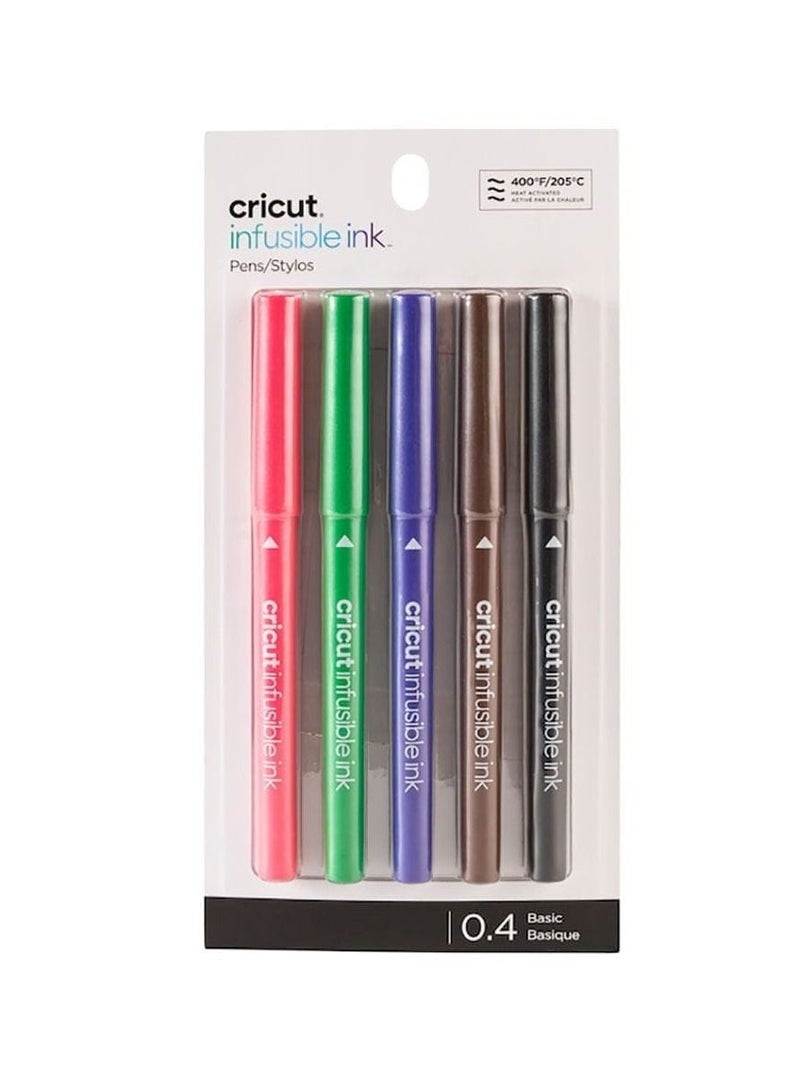 Cricut Explore/Maker Infusible Ink Fine Point Pen Set 5-pack (Basics)