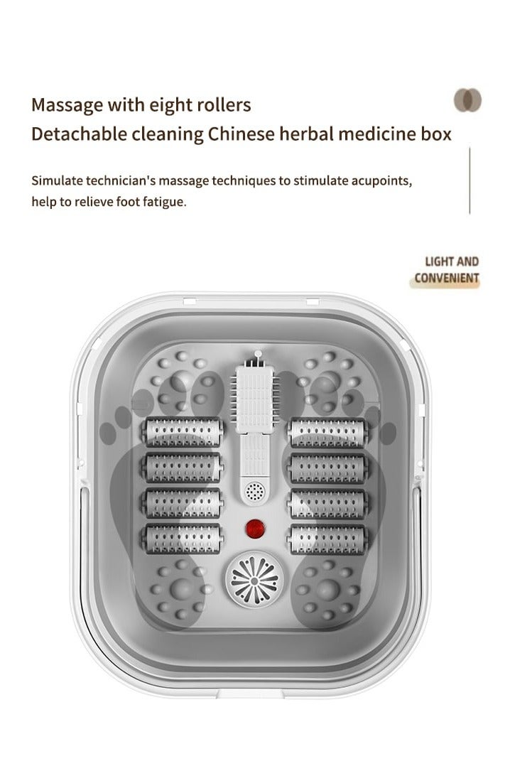 أديلي حمام قدم سبا ومساج ارجل - مدلك متعدد الوظائف مع تدفئة بالأشعة تحت الحمراء وعلاج بالفقاعات للتنظيف العميق والاسترخاء - Image 5