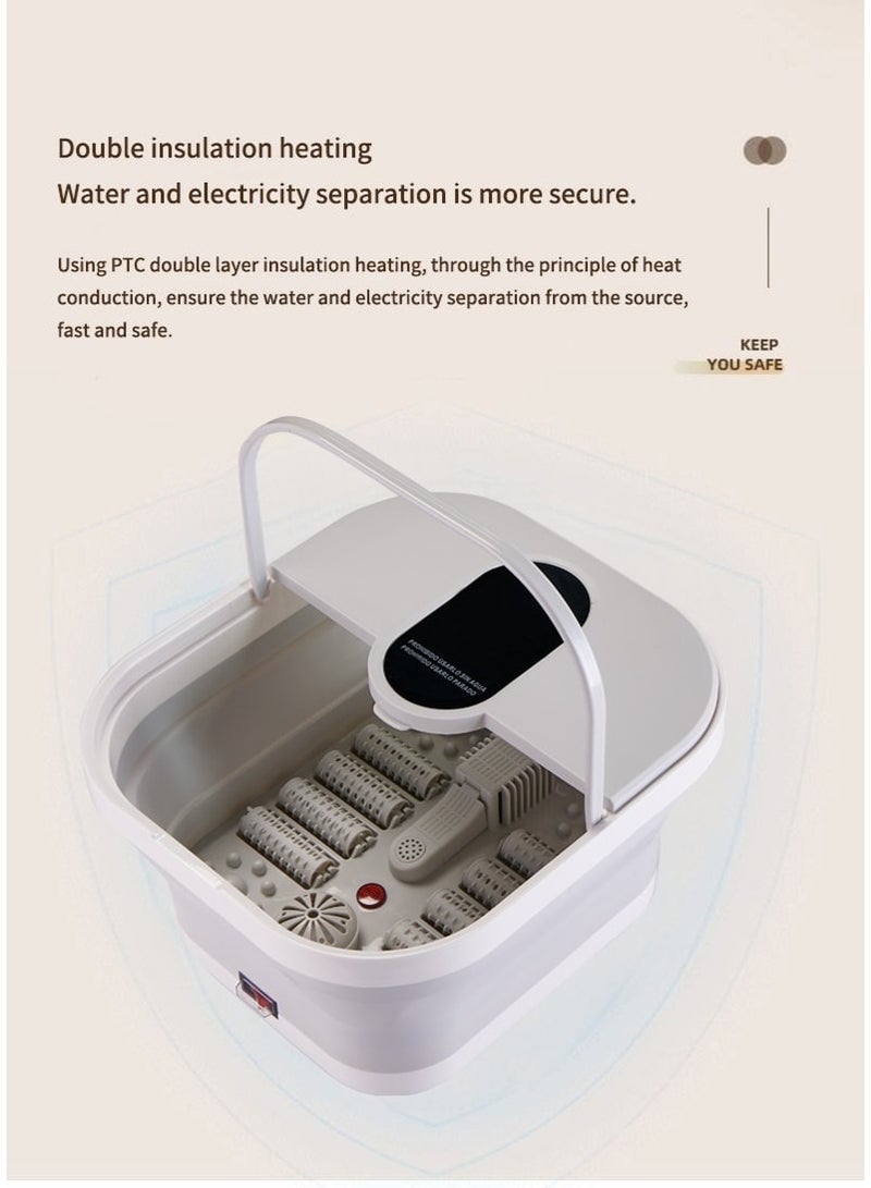 أديلي حمام قدم سبا ومساج ارجل - مدلك متعدد الوظائف مع تدفئة بالأشعة تحت الحمراء وعلاج بالفقاعات للتنظيف العميق والاسترخاء - Image 3