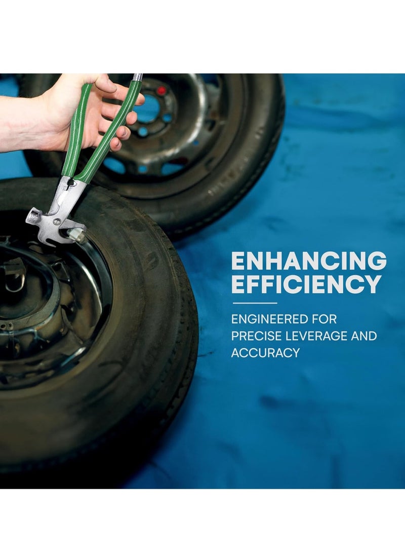 Zikra Wheel Weight Tool,  Heavy Duty Wheel Weight Hammer, Versatile Wheel Weight Pliers, Wheel Balancing Tool Hammer Plier,  with Rust-Resistant Stainless Steel Construction, Cutting Blade and V Notch - Image 4