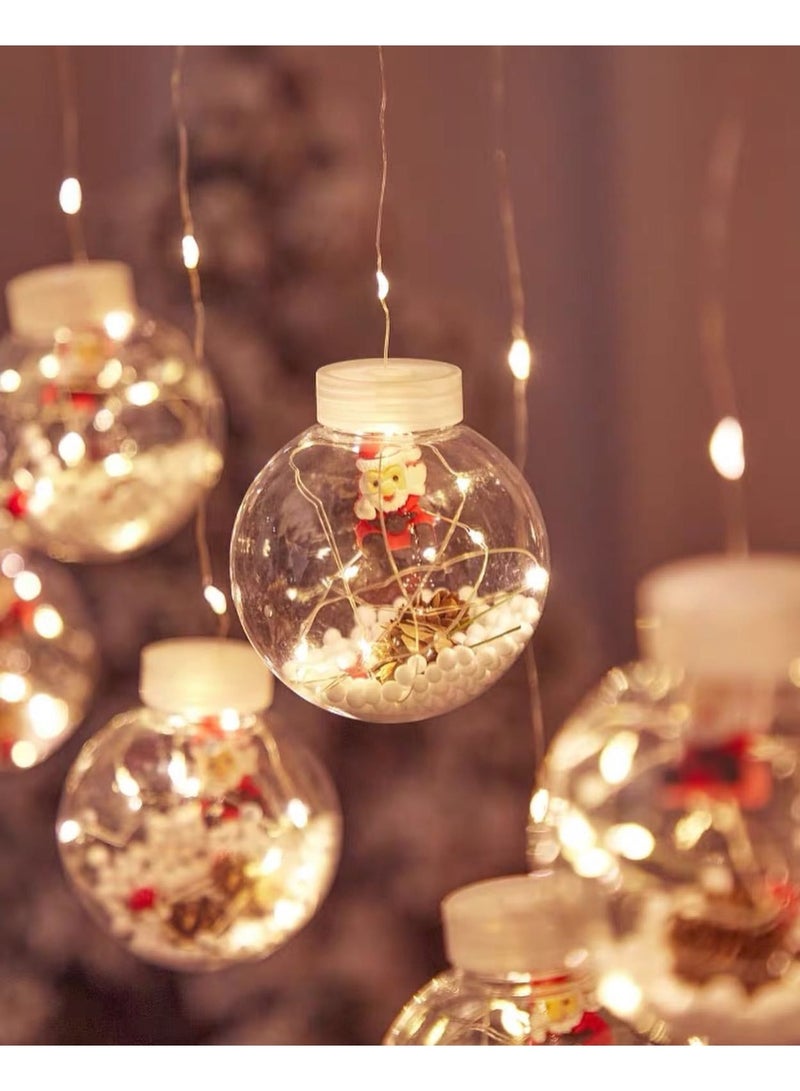 LED Christmas String Lights, 3 Meters Christmas Lights Santa/Snowman/Christmas Tree Decoration Lamp (Warm White Light) - Image 1