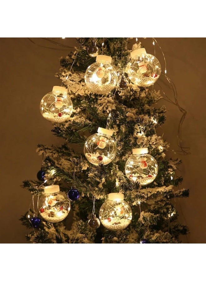 LED Christmas String Lights, 3 Meters Christmas Lights Santa/Snowman/Christmas Tree Decoration Lamp (Warm White Light) - Image 2