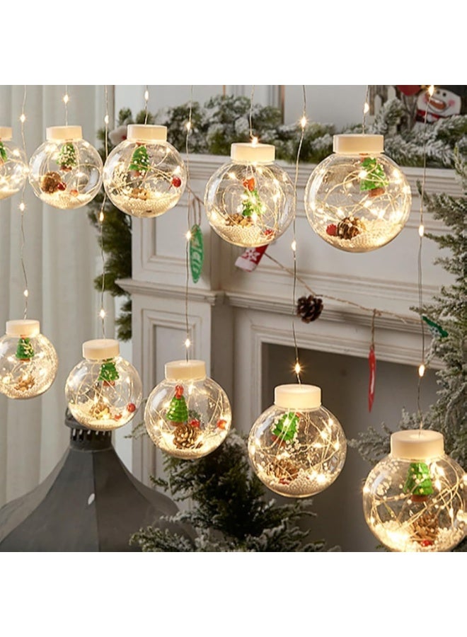 LED Christmas String Lights, 3 Meters Christmas Lights Santa/Snowman/Christmas Tree Decoration Lamp (Warm White Light) - Image 4