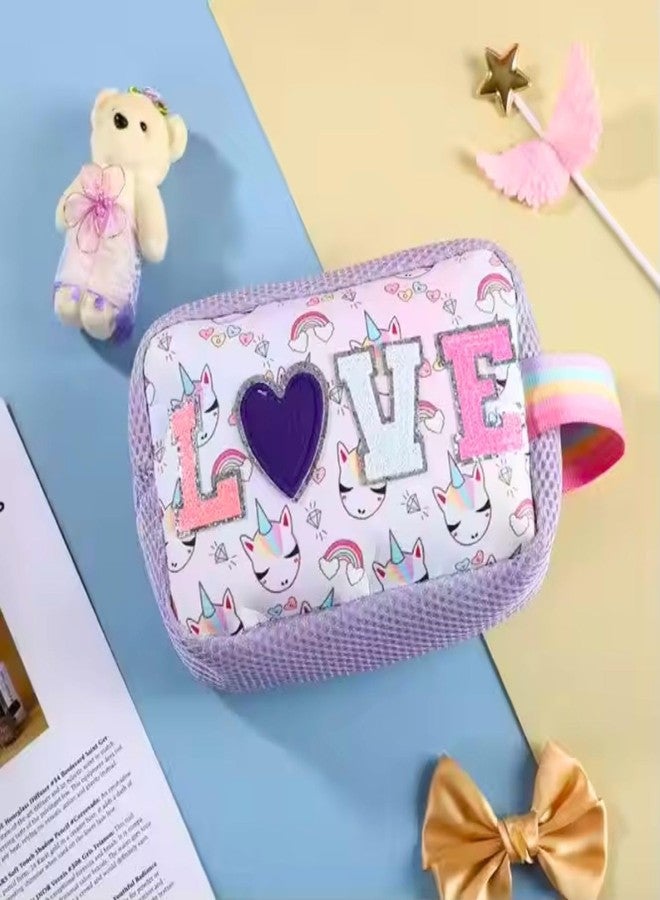 Tinker Squad مجموعة تنظيم مستحضرات التجميل اللطيفة من Tinker Squad للبنات والسيدات | حقيبة مكياج للسفر | حقائب أساسية للسفر للنساء والأطفال | حقيبة تنظيم مكياج لطيفة - Image 2