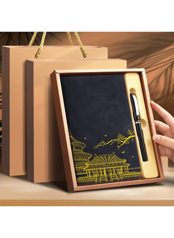Longe Langjie Notebook Gift Box Set, National Trend Style Journal Gift Box, Forbidden City Cultural And Creative Notebook, High-quality Notebook Stationery, Gift For Teachers, Corporate Gifts, Customizable - Image 3