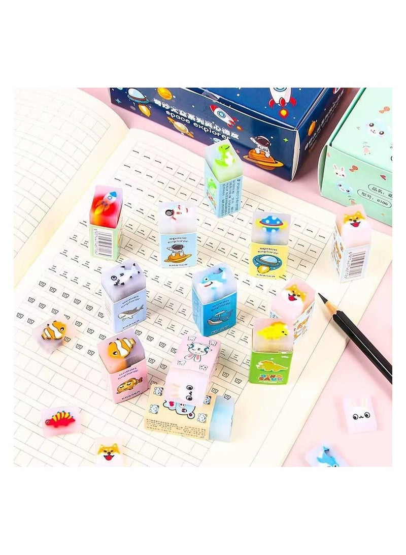 استيكة الشفافة بأشكال اسماك  الشكل المجسم  العلبة : ٣٦ قطعة - Image 3