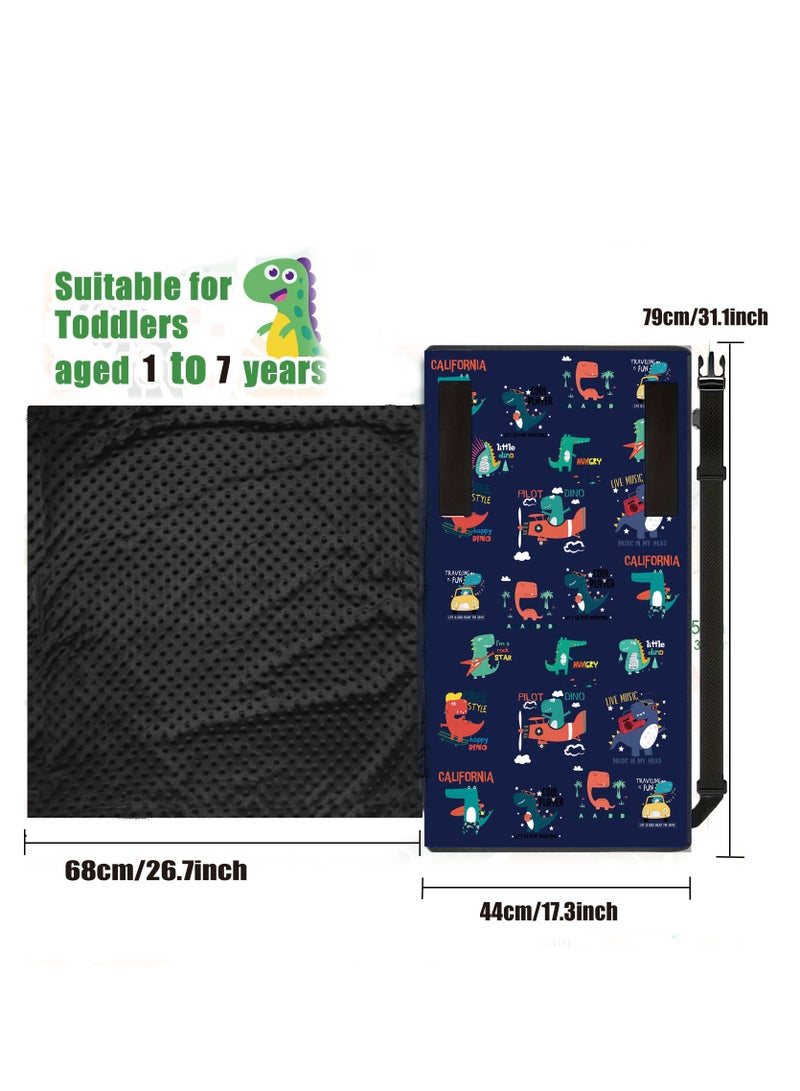 XiuWoo Toddler Airplane Bed,Kids Airplane Bed with Quilt for Kids,Safe and Cozy Airplane Bed for Toddlers,Bunk Airplane seat Extender for Kids,Toddler Airplane Travel Essentials - Image 2
