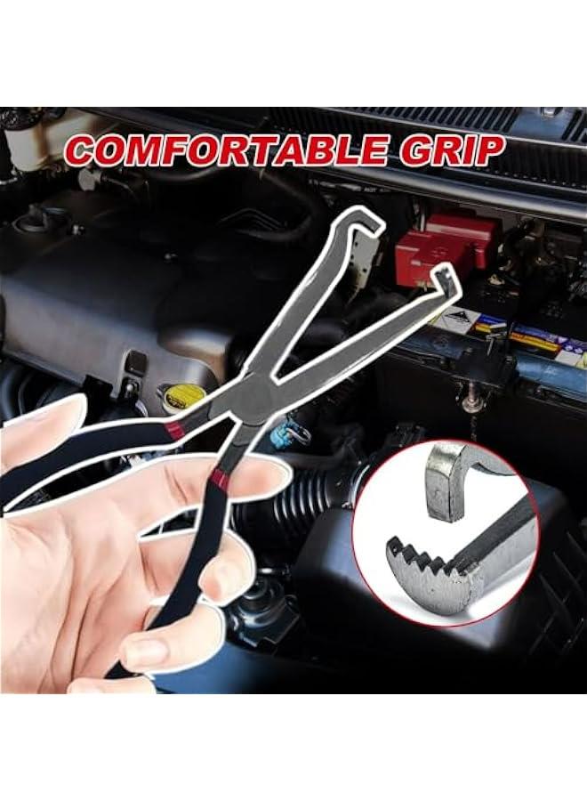 Universal Electrical Connector Pliers for Automotive Disconnect- 8 inch Cable Cutter for Push Tab Plugs  - Image 2