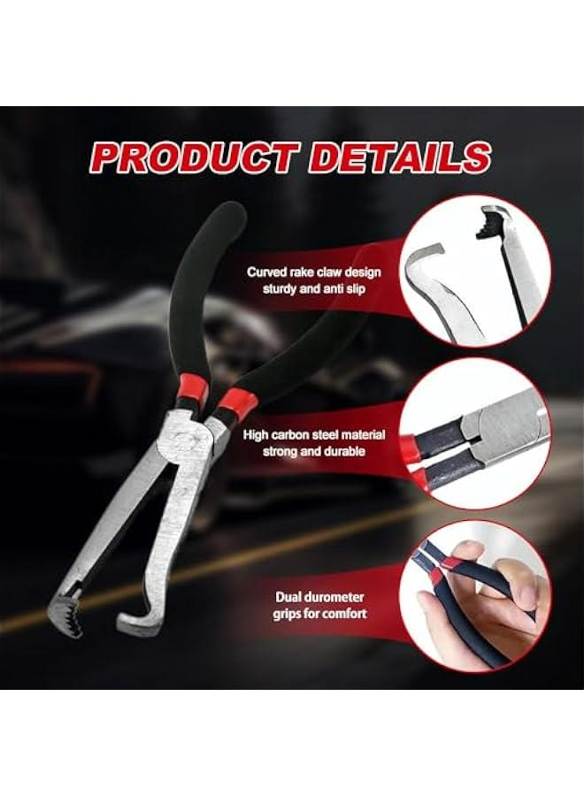Universal Electrical Connector Pliers for Automotive Disconnect- 8 inch Cable Cutter for Push Tab Plugs  - Image 4
