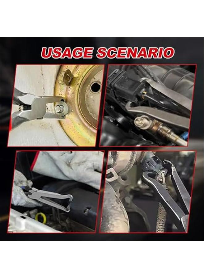 Universal Electrical Connector Pliers for Automotive Disconnect- 8 inch Cable Cutter for Push Tab Plugs  - Image 5