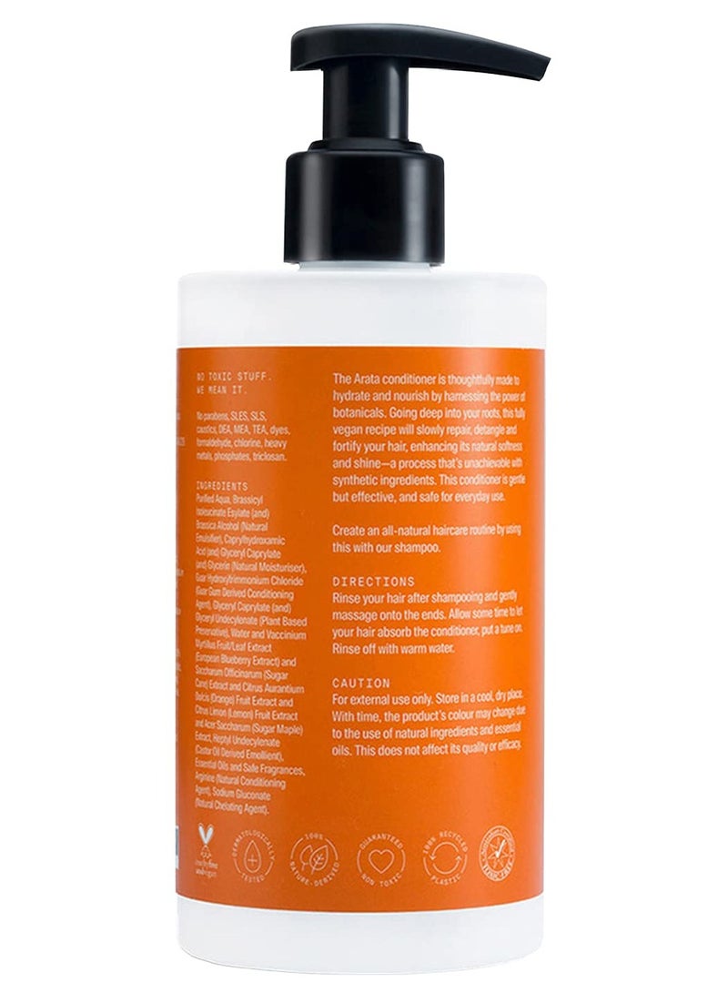 ARATA Paraben & Silicon Free Hair Conditioner -300 Ml | With Maple, Sugarcane & Blueberry Extracts | Vegan & Cruelty-Free for Healthy & Smooth Hair | For Women & Men - Image 2