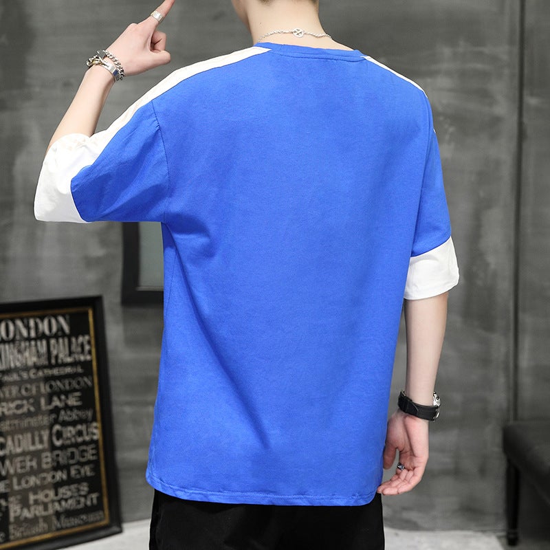 2024 Fashion Men'S Short Sleeve Cotton Crew Neck T-Shirt Simple Joker A Generation Of Hair - Image 5