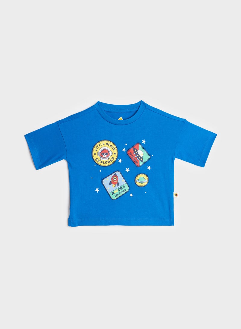 Cheekee Munkee Infant Graphic Print T-Shirt