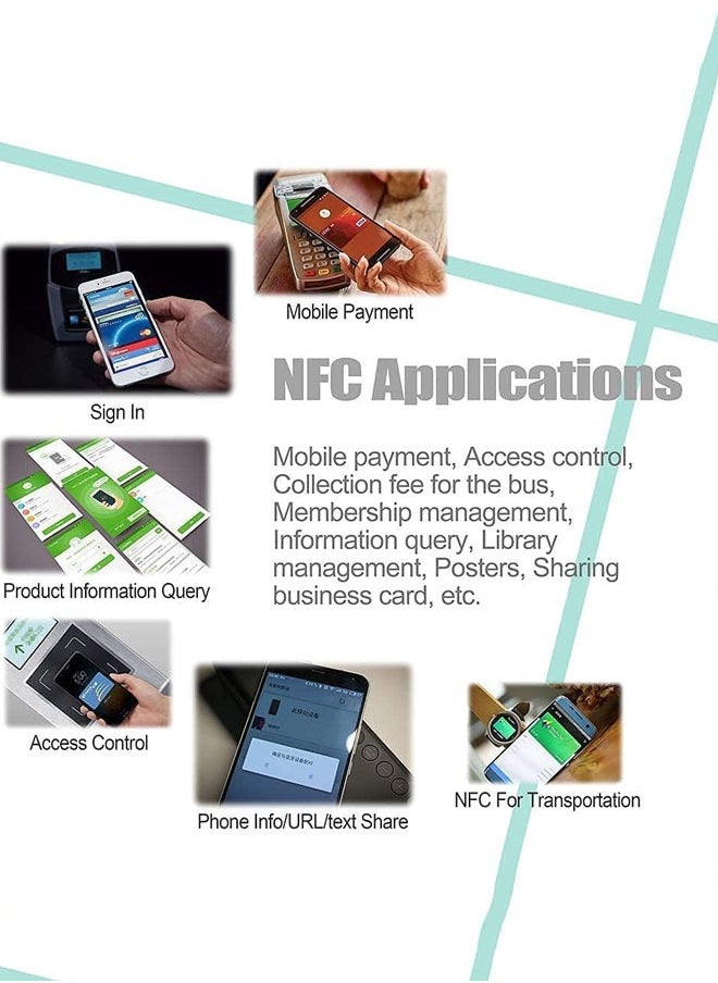Generic - NFC Card Blank Programmable NFC Business Smart Card Tag Compatible With All NFC-Enabled Phones And Devices 504 Bytes Memory (10 Cards) - Image 1