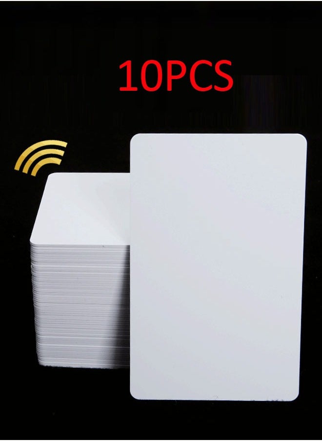 Generic - NFC Card Blank Programmable NFC Business Smart Card Tag Compatible With All NFC-Enabled Phones And Devices 504 Bytes Memory (10 Cards) - Image 1