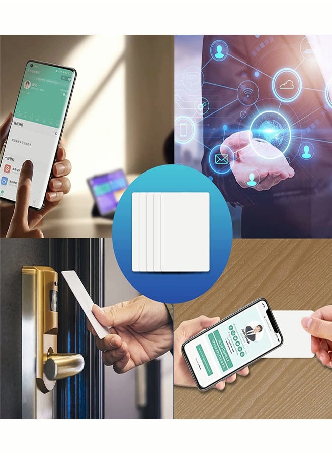 Generic - NFC Card Blank Programmable NFC Business Smart Card Tag Compatible With All NFC-Enabled Phones And Devices 504 Bytes Memory (10 Cards) - Image 1
