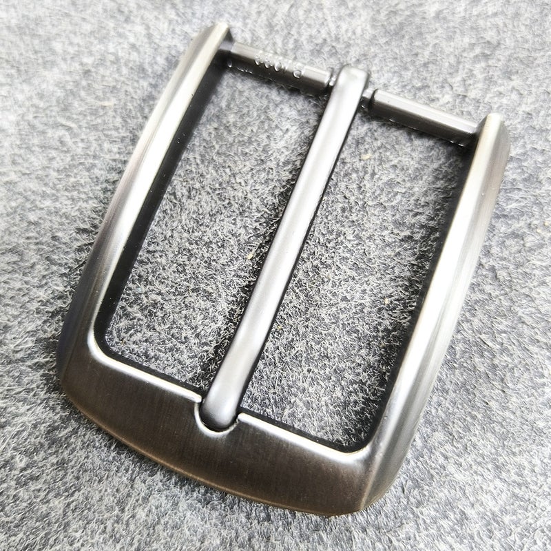 Mens Square Pin Buckle Belt Head Zinc Alloy dumb sweep color  - Image 1