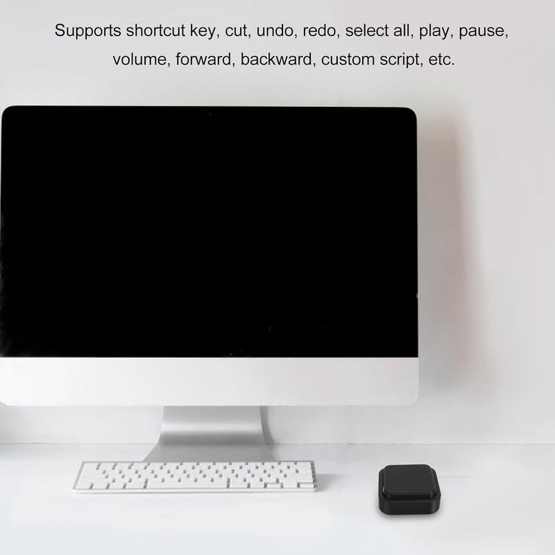 Programmable Keypad, Programmable Enter Space Keyboard Macro Keypad USB Wired Single Key Keyboard with Design for Office Use - Image 4