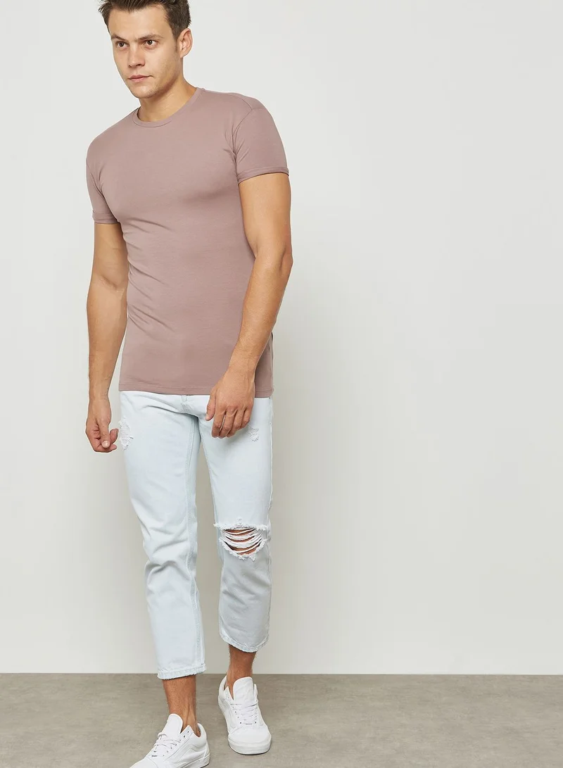 TOPMAN 5 Pack Ultra Muscle Fit T-Shirt