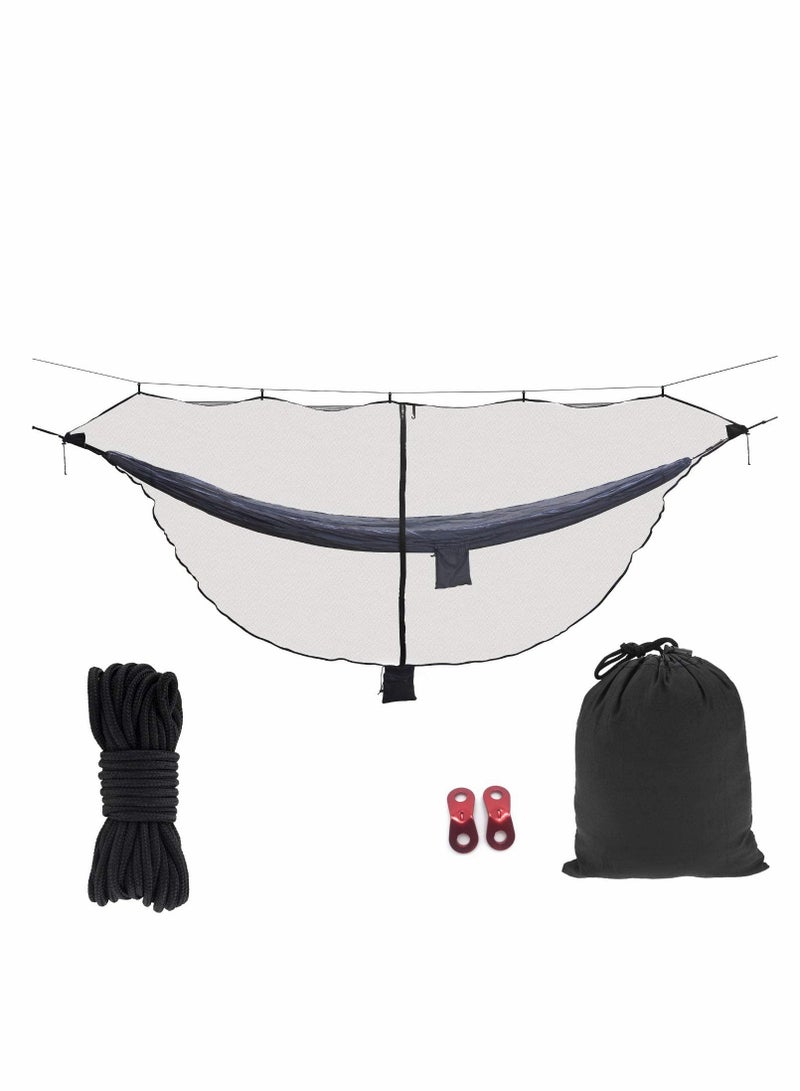 Excefore شبكة ناموسية لحاملات التخييم، شبكة خفيفة الوزن مدمجة، بطول 11' مع سحابات مزدوجة من الجانبين تناسب جميع حاملات التخييم - Image 1