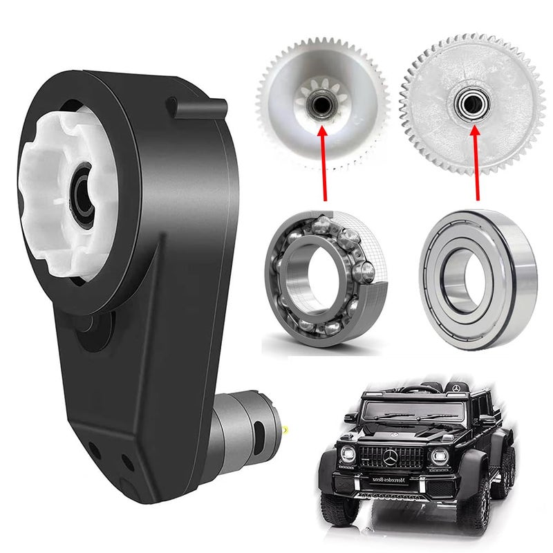 JRRXM 24 Volt RS555 30000RPM Gearbox with High Torque Motor for Power Wheels Motor Upgrade18V20V24V High Speed Electric Motor Gearbox for Kids Ride On Toys Car SUVUTVATV Replacement Parts - Image 2