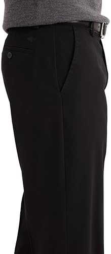 DOCKERS بنطلونات دوكرز للرجال بتصميم كلاسيكي سهل (عادي وكبير وطويل)، أسود، 33W x 32L - Image 3