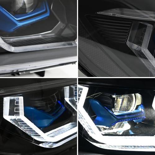T T-ABC New M4 Style Lights Compatible with 2009-2012 BMW e90 e91 328i 335i xDrive 328xi 335d 335xi 4dr Sedan Accessories Sequential Not Fit ci is 2dr Convertible Coupe (LB is Xenon Clear) - Image 5