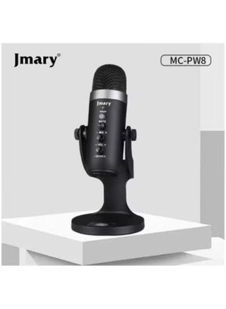 🎙️ MC-PW8 USB Condenser Microphone for Podcasting, Streaming, Gaming, Voice-Over & Recording – Plug & Play Mic with Noise Reduction, Adjustable Tripod Stand, Mute Button & Volume Control – Compatible with PC, Laptop, Mac – Studio-Quality Sound - pzsku/Z2B218F8D07D66CC94BE5Z/45/1747475631/b93fb5ed-03bd-4081-b8ed-741bc08f3e93