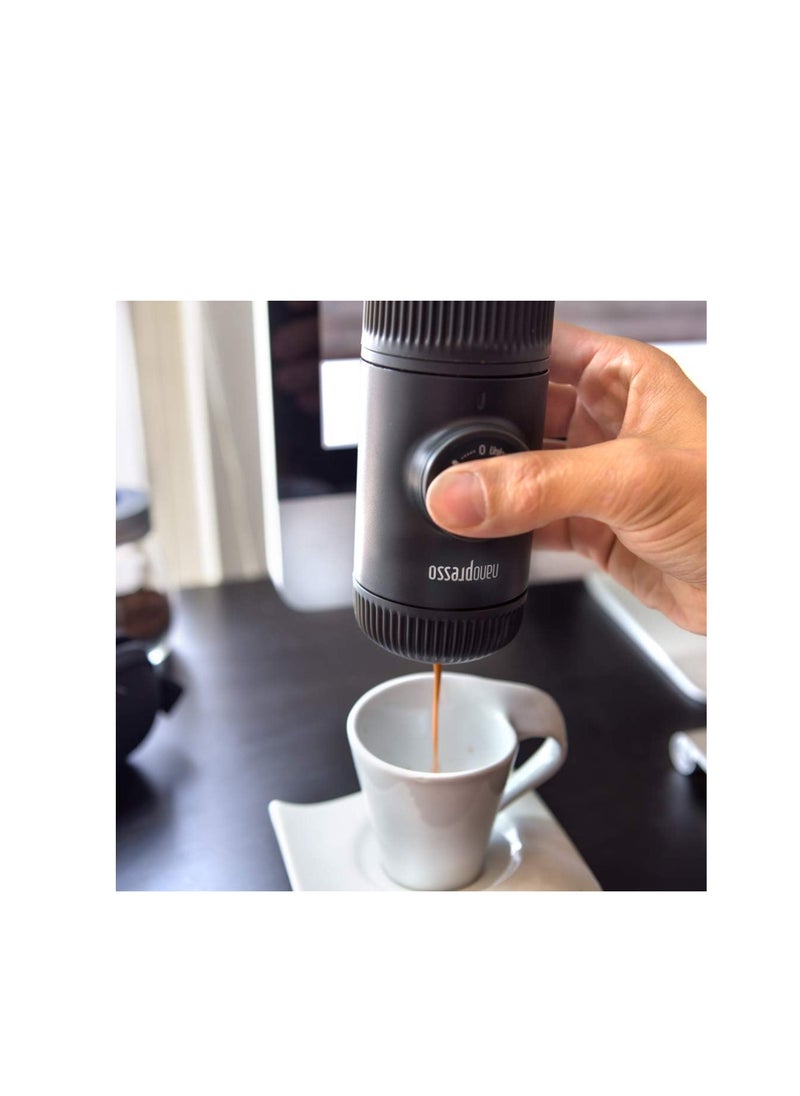 WACACO - Nanopresso Portable Espresso Maker, Upgrade Version of Minipresso, 18 Bar 261 psi - Image 1