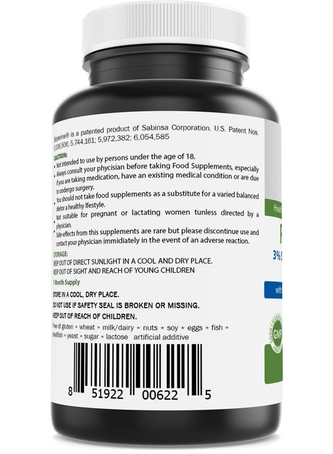 Rhodiola 3% Standardized Extract 1000mg/Serving - 60 Veggie Capsules