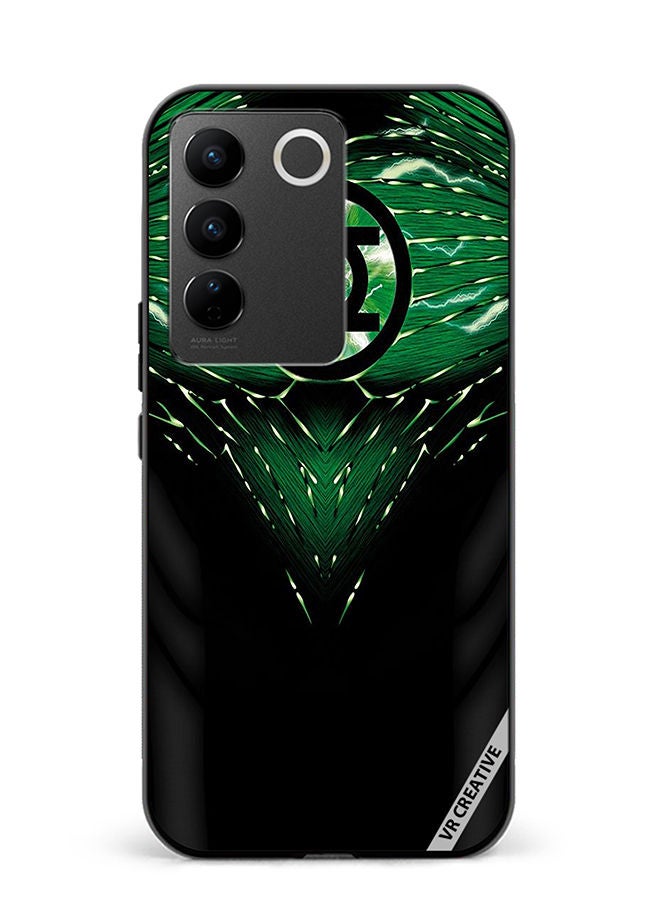 VR CREATIVE Protective Case Cover For Vivo V27 Jack Kirby Green Lanterns Art Design Multicolour - Image 1