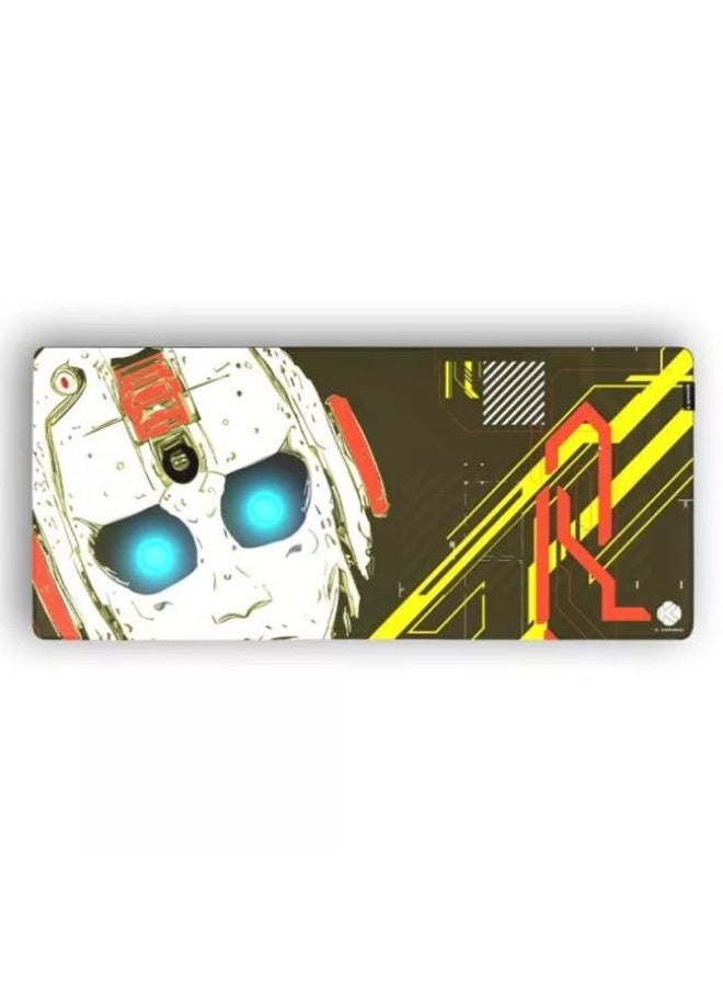 K Gaming Cyborg XXL Extended Gaming Mouse Pad with Smooth Glide Surface and Stitched Edges - Multicolor