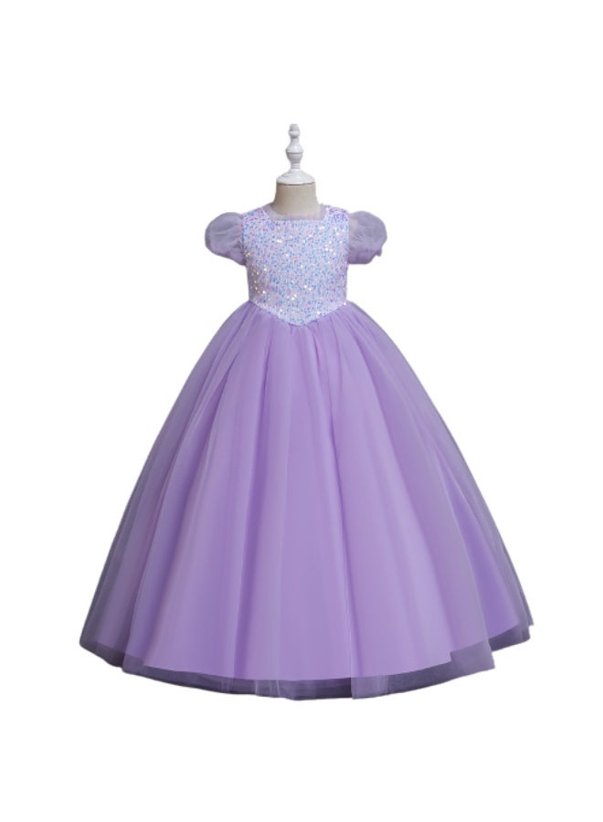 D'Daniela Sequin Bodice Tulle Dress - Image 1