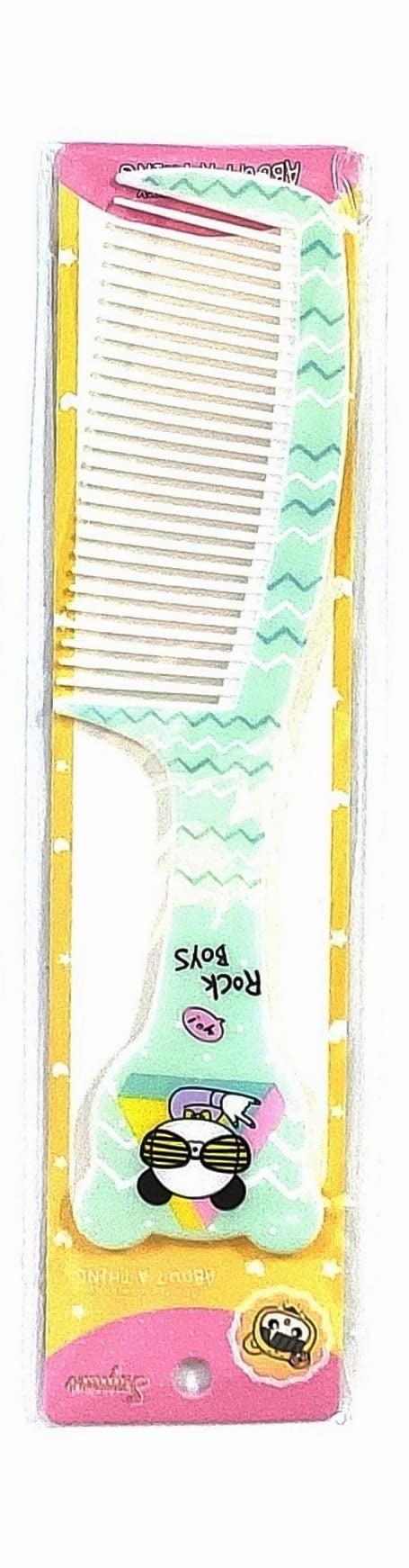 Maple Dressing Detangling Handle Printed Hair Comb For Women Combo Set for Men,Women (Multicolour), Imported, Pack of 4 - Image 4