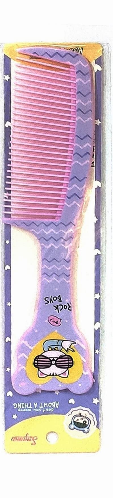 Maple Dressing Detangling Handle Printed Hair Comb For Women Combo Set for Men,Women (Multicolour), Imported, Pack of 4 - Image 2