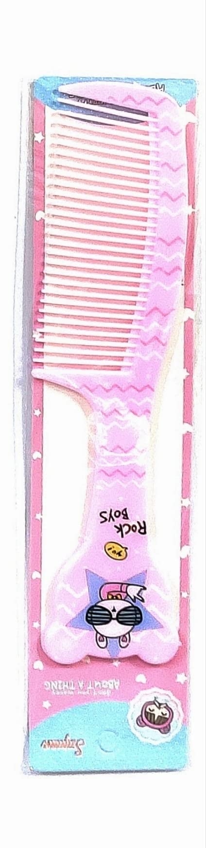 Maple Dressing Detangling Handle Printed Hair Comb For Women Combo Set for Men,Women (Multicolour), Imported, Pack of 4 - Image 5