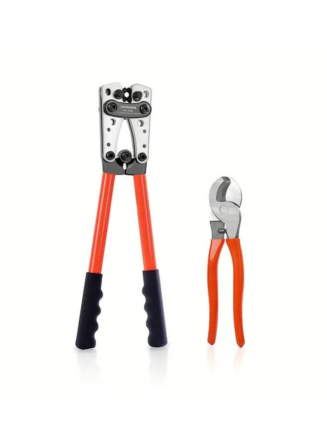 HX 50B Manual Cold Press Terminal Pliers With 60PCS SC Terminal Kit - Image 2
