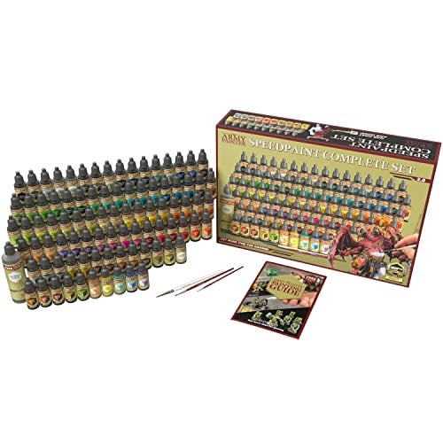 The Army Painter Speedpaint 20 Complete Paint Set 90 x 18 mL incl 10 Metallics 1 Medium 1 Free Brush for Miniature and Model Painting - Image 3