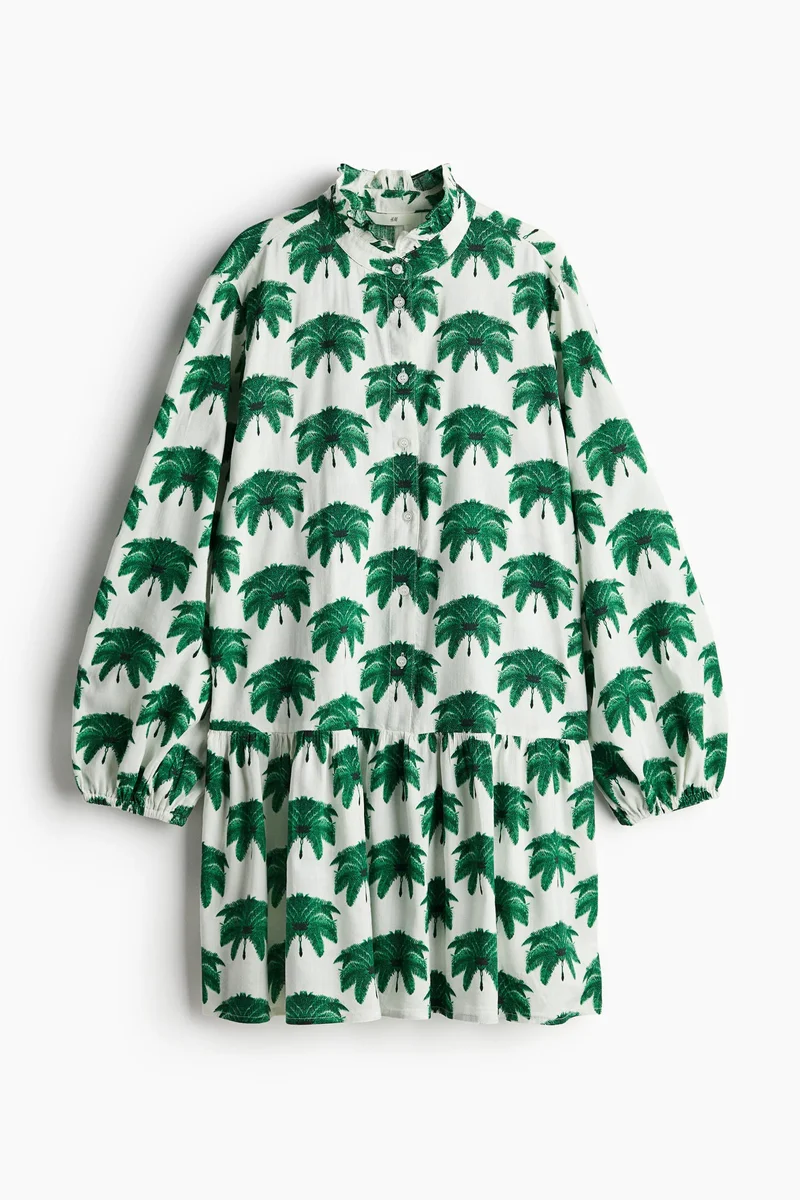 H&M Frilled-collar dress