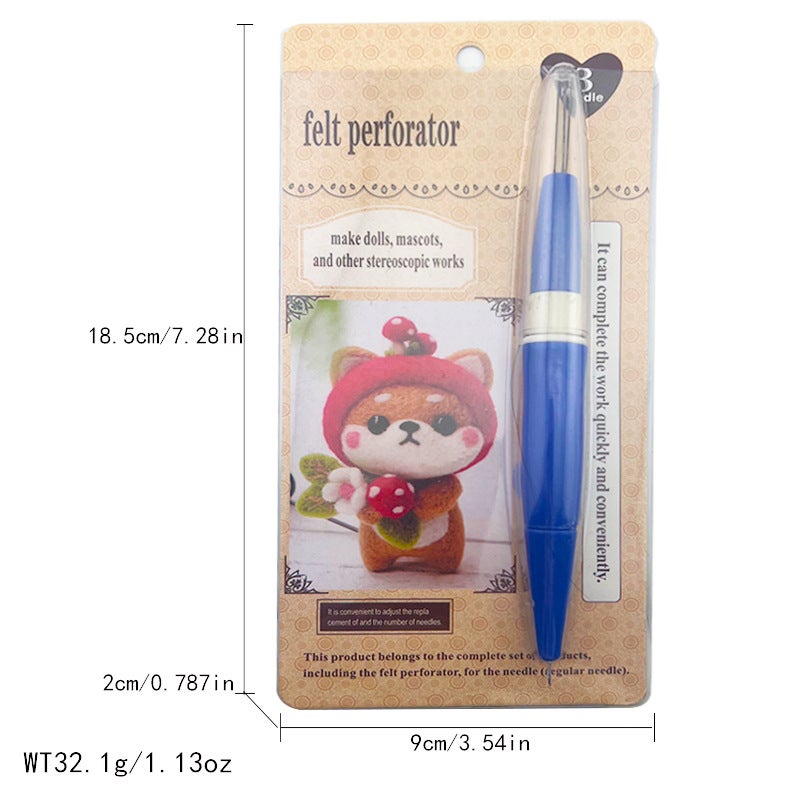 Skc Russian Poke Music/Wool Felt Poke Needle/Thorn Needle Tool Wool Felt Needle Replaceable Head Poke Needle Set - Image 1