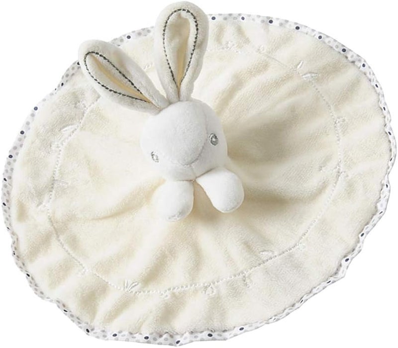 كلاراكو بطانية أمان للأطفال الرضع، منشفة، حيوان أليف مريح - أبيض، كما هو موضح - Image 1