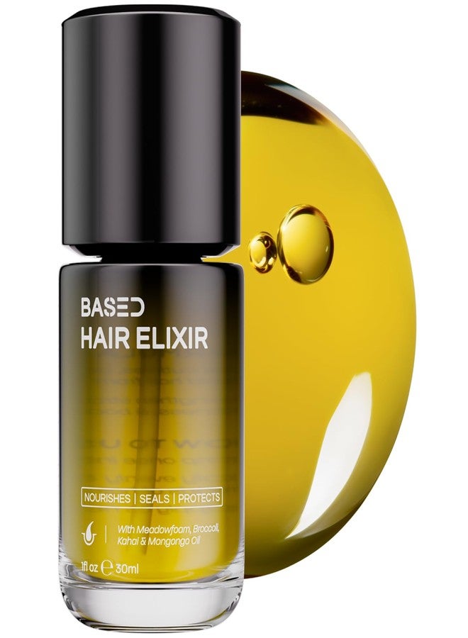 بيزد بودي وركسبيزد بودي وركس إكسير الشعر الأساسي - سيروم لامع خفيف الوزن مع حماية من الحرارة، يتحكم في التجعد والتطاير، يغذي الشعر بزيوت الميدوفوم والمونغونغو، تركيبة غير سامة لجميع أنواع الشعر (1 أونصة سائلة، عبوة واحدة) - Image 1