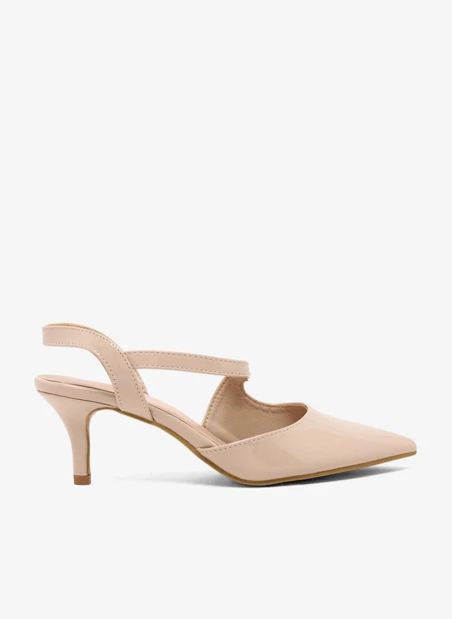 ايلا حذاء بكعب متوسط بحزام خلفي