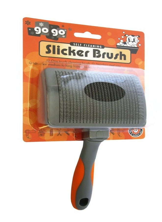 GOGO Large Self Cleaning Slicker Pet Animal Dog Brush Comb - Image 1
