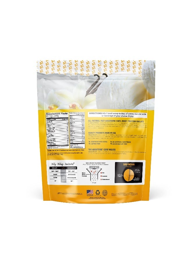About Time Whey Protein Isolate Vanilla Flavor Powder 928G  - Image 2